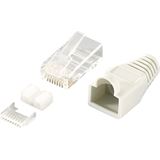 Logilink Modular Stecker Cat.6 RJ45 100 Stück, geschirmt graue Logilink Modular Stecker Cat.6 RJ45 100 Stück, geschirmt graue
