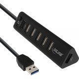 InLine Smart Hub, 7-fach USB 3.0 / 2.0 Hub mit Schnellade-Anschluss InLine Smart Hub, 7-fach USB 3.0 / 2.0 Hub mit Schnellade-Anschluss