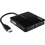 InLine USB Grafikkarte USB 3.0 zu DVI + HDMI, Dual Head, mit Gigabit InLine USB Grafikkarte USB 3.0 zu DVI + HDMI, Dual Head, mit Gigabit