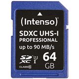 64 GB Intenso Professional Performance microSDXC UHS-I Retail 64 GB Intenso Professional Performance microSDXC UHS-I Retail