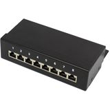 Good Connections Patchpanel 8-Port Cat6a geschirmt Desktop schwarz Good Connections Patchpanel 8-Port Cat6a geschirmt Desktop schwarz