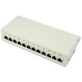 Good Connections Patchpanel 12-Port Cat6a geschirmt Desktop grau Good Connections Patchpanel 12-Port Cat6a geschirmt Desktop grau