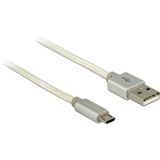 DeLOCK USB 2.0 A Stecker auf USB 2.0 Micro B Stecker 1.00m weiß DeLOCK USB 2.0 A Stecker auf USB 2.0 Micro B Stecker 1.00m weiß