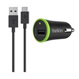 Belkin KFZ-Ladegerät 2.1A inklusive USB-C Kabel schwarz