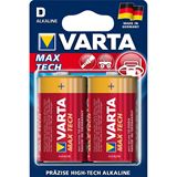 Varta Max Tech LR20 Alkaline D Mono Batterie 1.5 V 2er Pack Varta Max Tech LR20 Alkaline D Mono Batterie 1.5 V 2er Pack