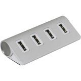 Ultron USB-HUB 4-Port 2.0 extern ultron UH-410s Alu silber Ultron USB-HUB 4-Port 2.0 extern ultron UH-410s Alu silber