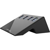 Ultron USB-HUB 4-Port 3.0 extern ultron UHN3-420 aktiv schwarz Ultron USB-HUB 4-Port 3.0 extern ultron UHN3-420 aktiv schwarz