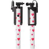 Ultron Selfie-Stick cable mini Hot Shot heart weiß/pink