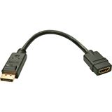 Lindy Displayport 1.2 Adapter Displayport Stecker auf HDMI-Buchse Lindy Displayport 1.2 Adapter Displayport Stecker auf HDMI-Buchse