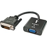 Lindy DVI-D Adapter DVI 24+1 Stecker auf VGA 15pol Buchse Schwarz Lindy DVI-D Adapter DVI 24+1 Stecker auf VGA 15pol Buchse Schwarz