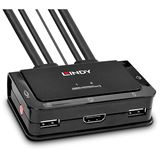 Lindy HDMI KVM Switch Compact USB 2.0 Audio 2 Port