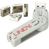 Lindy USB Port Schloss mit Schl&uuml;ssel 4 St&uuml;ck