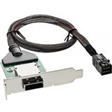 InLine SAS HD low profile PCI Slotblech mit Kabel, ext. SFF-8088 auf InLine SAS HD low profile PCI Slotblech mit Kabel, ext. SFF-8088 auf
