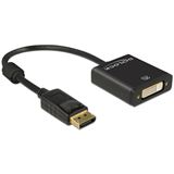 Delock Displayport 1.2 Adapter aktiv Displayport Stecker auf DVI 24+5 Delock Displayport 1.2 Adapter aktiv Displayport Stecker auf DVI 24+5