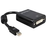 Delock Displayport 1.1 Adapter DP++ Mini Displayport Stecker auf DVI 24+5 Buchse Schwarz Ferritkern Delock Displayport 1.1 Adapter DP++ Mini Displayport Stecker auf DVI 24+5 Buchse Schwarz Ferritkern