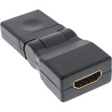 InLine HDMI Adapter HDMI-Buchse auf HDMI-Buchse Schwarz flexibel / InLine HDMI Adapter HDMI-Buchse auf HDMI-Buchse Schwarz flexibel /