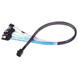 Silverstone SST-CPS05 Mini-SAS zu SATA 7-Pin Kabel - 50 cm Silverstone SST-CPS05 Mini-SAS zu SATA 7-Pin Kabel - 50 cm
