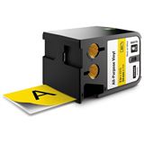 Dymo XTL Vinyl Permanent 54mm schwarz auf gelb