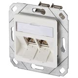 Metz Connect BTR Datendose E-DAT modul, Cat 6A, 2-fach, Kanaleinbau,