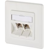 Metz Connect BTR Datendose E-DAT modul, Cat 6A, 2-fach, Unterputz, Metz Connect BTR Datendose E-DAT modul, Cat 6A, 2-fach, Unterputz,