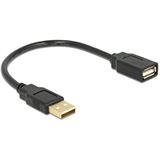 (€26,00*/1m) 0.15m Delock USB2.0 Verlängerungskabel USB A (€26,00*/1m) 0.15m Delock USB2.0 Verlängerungskabel USB A