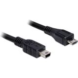 Delock USB Kabel Micro-B Mini-B St/St 1.00m schwarz