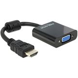 Delock HDMI Adapter High-Speed HDMI-Stecker auf VGA 15pol Buchse Delock HDMI Adapter High-Speed HDMI-Stecker auf VGA 15pol Buchse