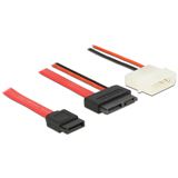 (€13,80*/1m) 0.50m Delock SATA Anschlusskabel SATA Stecker + (€13,80*/1m) 0.50m Delock SATA Anschlusskabel SATA Stecker +