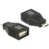 USB Delock Adapter A -> micro B Bu/St OTG
