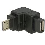 USB Delock Adapter micro B -> micro B St/Bu 90&oslash; unten