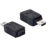 USB Delock Adapter mini B -> micro A+B St/Bu