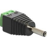 Delock Adapter Terminalblock 2Pin -> DC 1,3 x 3,5mm Stecker Delock Adapter Terminalblock 2Pin -> DC 1,3 x 3,5mm Stecker