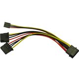 Inter-Tech Adapter 1x 4pin -> 2x 4pin + 1x FDD Molex 0,15m Inter-Tech Adapter 1x 4pin -> 2x 4pin + 1x FDD Molex 0,15m