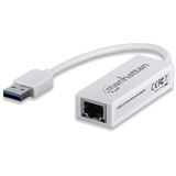 USB Manhattan Adapter USB 2.0 -> RJ45 Fast Ethernet wei&szlig;