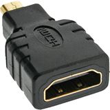InLine HDMI Adapter HDMI Typ D Stecker auf HDMI-Buchse Schwarz