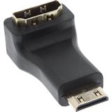 InLine HDMI Adapter HDMI-Buchse auf HDMI Typ C Stecker Schwarz 4K /