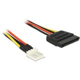 (€26,00*/1m) 0.15m Delock SATA Stromadapterkabel 4pol Stecker (€26,00*/1m) 0.15m Delock SATA Stromadapterkabel 4pol Stecker