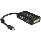 Delock Displayport 1.1 Adapter DP++ Mini Displayport Stecker auf VGA Delock Displayport 1.1 Adapter DP++ Mini Displayport Stecker auf VGA