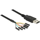 (€11,61*/1m) 1.80m Delock Adapterkabel USB A Stecker auf TTL 6 (€11,61*/1m) 1.80m Delock Adapterkabel USB A Stecker auf TTL 6