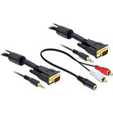 (€4,95*/1m) 2.00m Delock KVM Anschlusskabel VGA 15pol Stecker + (€4,95*/1m) 2.00m Delock KVM Anschlusskabel VGA 15pol Stecker +