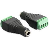 Delock Audio Adapter 3.5mm Klinke Buchse auf 4pin Terminalblock Delock Audio Adapter 3.5mm Klinke Buchse auf 4pin Terminalblock
