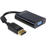 Delock Displayport 1.1 Adapter Displayport Stecker auf VGA 15pol Delock Displayport 1.1 Adapter Displayport Stecker auf VGA 15pol