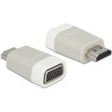 Delock HDMI Adapter High-Speed HDMI-Stecker auf VGA 15pol Buchse Grau Delock HDMI Adapter High-Speed HDMI-Stecker auf VGA 15pol Buchse Grau