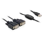 DeLOCK USB 2.0 Seriell 2x 9 Pin Stecker