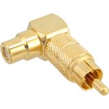 InLine Audio Adapter gewinkelt Cinch Stecker auf Cinch Buchse Gold InLine Audio Adapter gewinkelt Cinch Stecker auf Cinch Buchse Gold