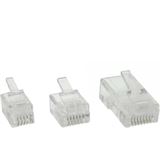 InLine Modularstecker, 6P4C RJ11 zum Crimpen auf Flachkabel, 100er InLine Modularstecker, 6P4C RJ11 zum Crimpen auf Flachkabel, 100er