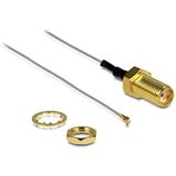 (€54,50*/1m) 0.20m Delock WLAN Antennenkabel MHF Stecker auf SMA (€54,50*/1m) 0.20m Delock WLAN Antennenkabel MHF Stecker auf SMA