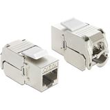 Delock Keystone RJ45 Buchse zu LSA werkzeugfrei Cat.6A Set