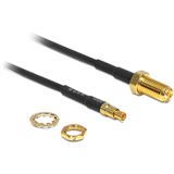 (&euro;64,50*/1m) 0.20m Delock WLAN Antennenkabel RG-174 TS-9 Stecker