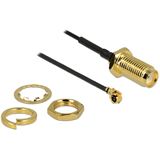 (€13,80*/1m) 0.50m Delock WLAN Antennenkabel MHF Stecker auf (€13,80*/1m) 0.50m Delock WLAN Antennenkabel MHF Stecker auf
